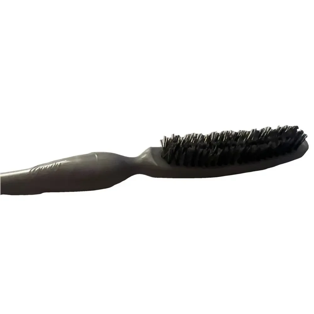 Goody Hair Brush Vtg Gray Plastic Volumizing Nylon Bristle Teasing Pointed 3 Row